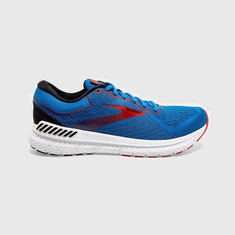 Brooks Men's Transcend 7 Road Running Shoes Singapore - Blue (67054-PNCD)